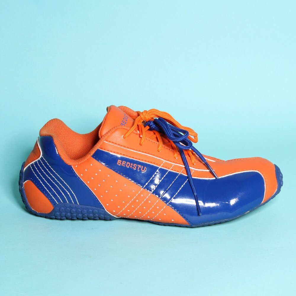Patent Blue/Orange Sneakers 7.5 Women